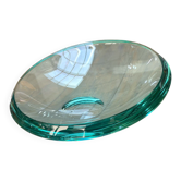 Asymmetrical glass catchall by Max Ingrand for Fontana Arte vintage 1