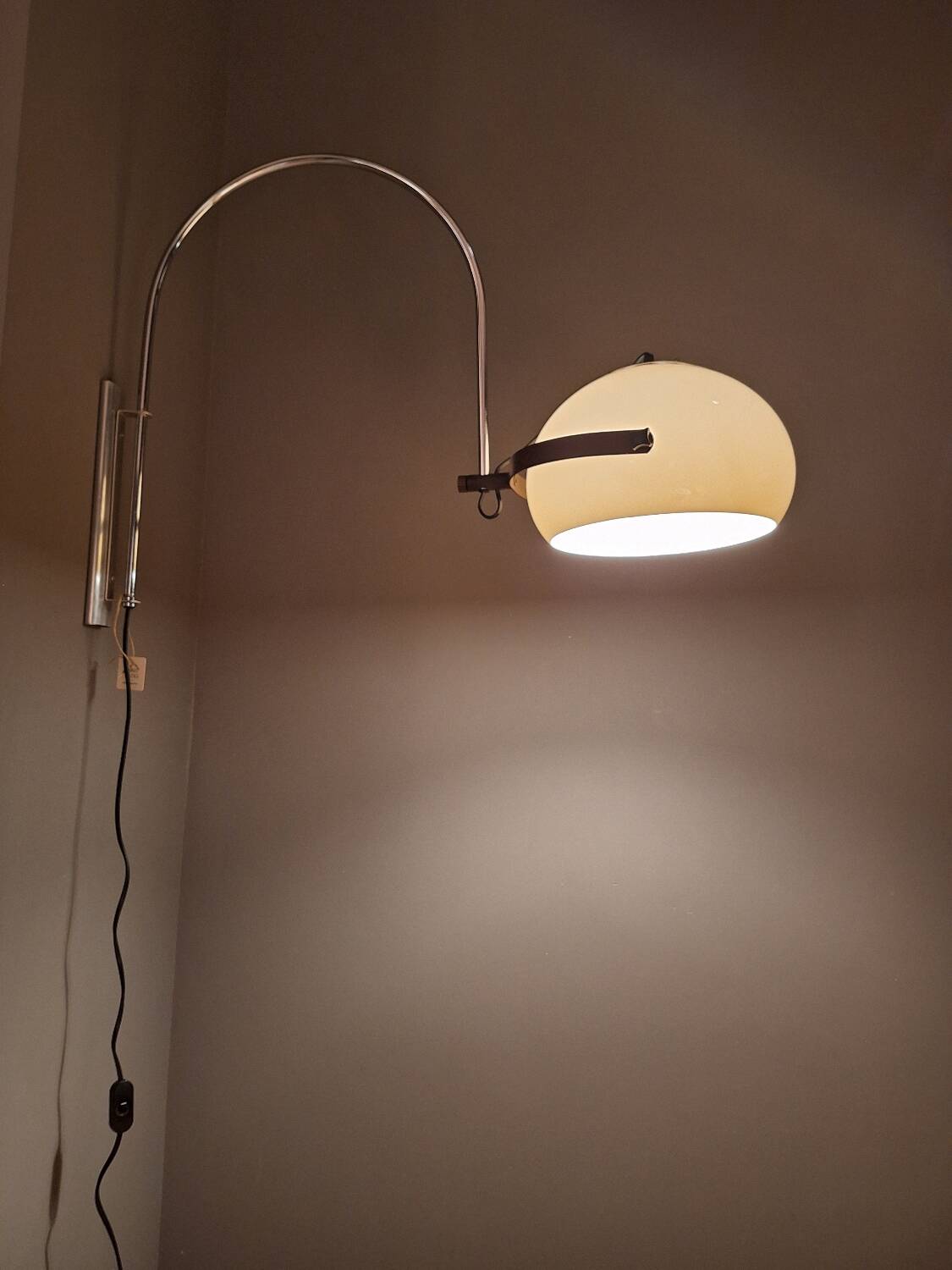 Vintage mushroom wall light