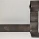 Paire de chenets modernistes acier design années 70/80