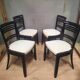 Serie de 4 chaises des années 1950