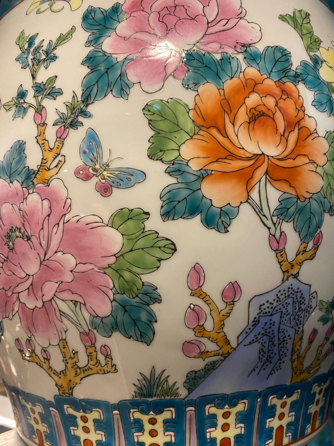 China XL Ceramic Fish Bowl Vase Pot Planter