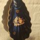 Indigo blue procelain shell trinket from Limoges, France.