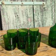 Vintage glass and carafe service