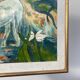 Tableau style Gauguin cadre bois doré