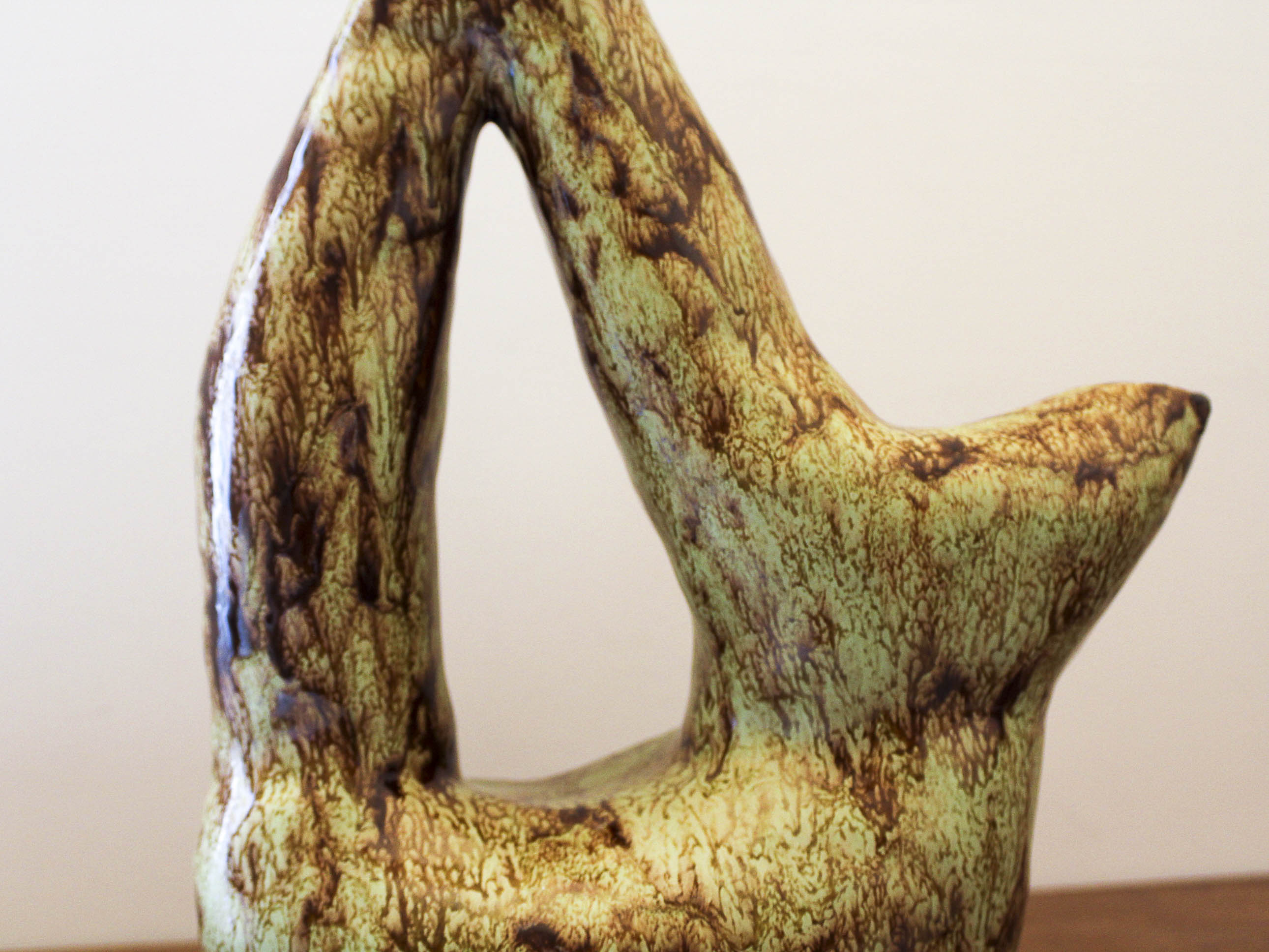 Freeform ceramic lamp 70s