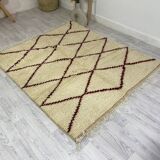Handcrafted Moroccan Berber carpet 180 x 154 CM