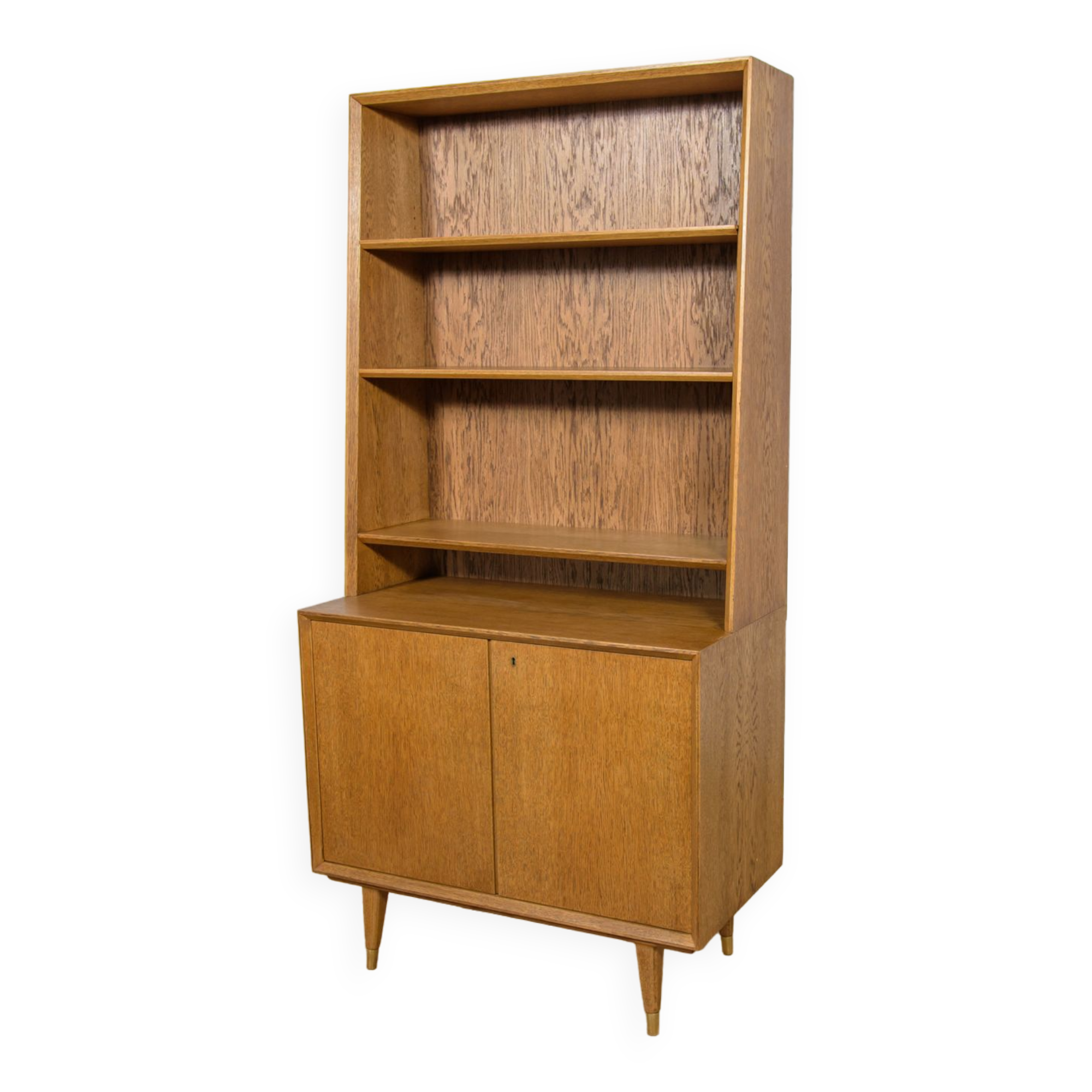 Mid-century swedish oak shelf, 1970s