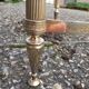 Marble coffee table and gold metal style louis XVI vintage xxeme