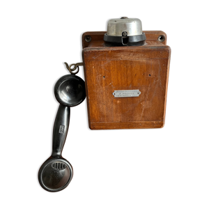 Téléphone ancien F.Proniez bois