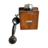 Téléphone ancien F.Proniez bois et baquélite
