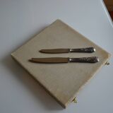 24 TABLE & DESSERT KNIVES SILVER METAL GOLDFORFER FRIONNET FRANCOIS LOUIS XV