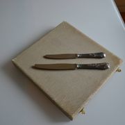 24 TABLE & DESSERT KNIVES SILVER METAL GOLDFORFER FRIONNET FRANCOIS LOUIS XV