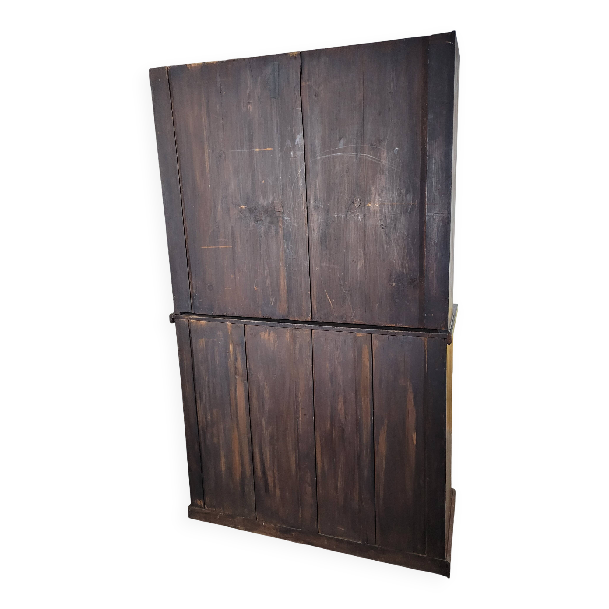 English mahogany desk bookcase