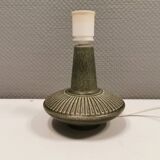 Small table lamp in grey/greenish ceramic, made by Danish Søholm in the 1970s