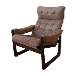 Fauteuil en cuir Genega