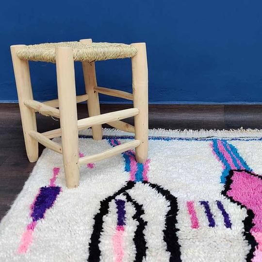 Azilal Berber Carpet Pink 135x240 cm