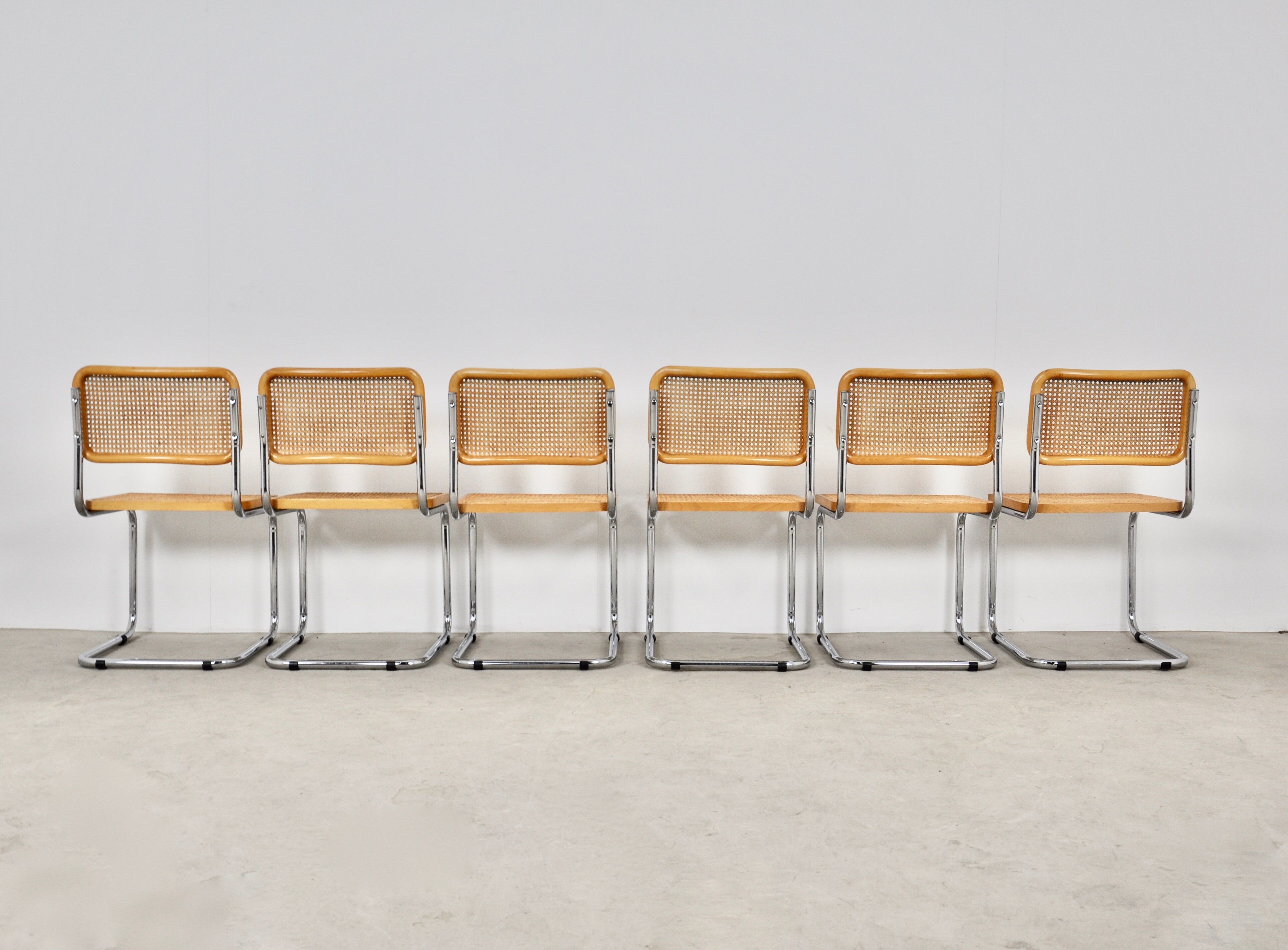 Dinning Style Chairs B32 By Marcel Breuer set 6