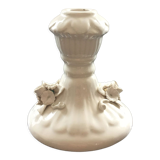 Ivory candle holder with barbotine decor