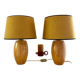 Paire de lampes "Autumn" en bois, 1970