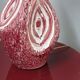 Mid-century bordeaux ceramic office lamps 60s