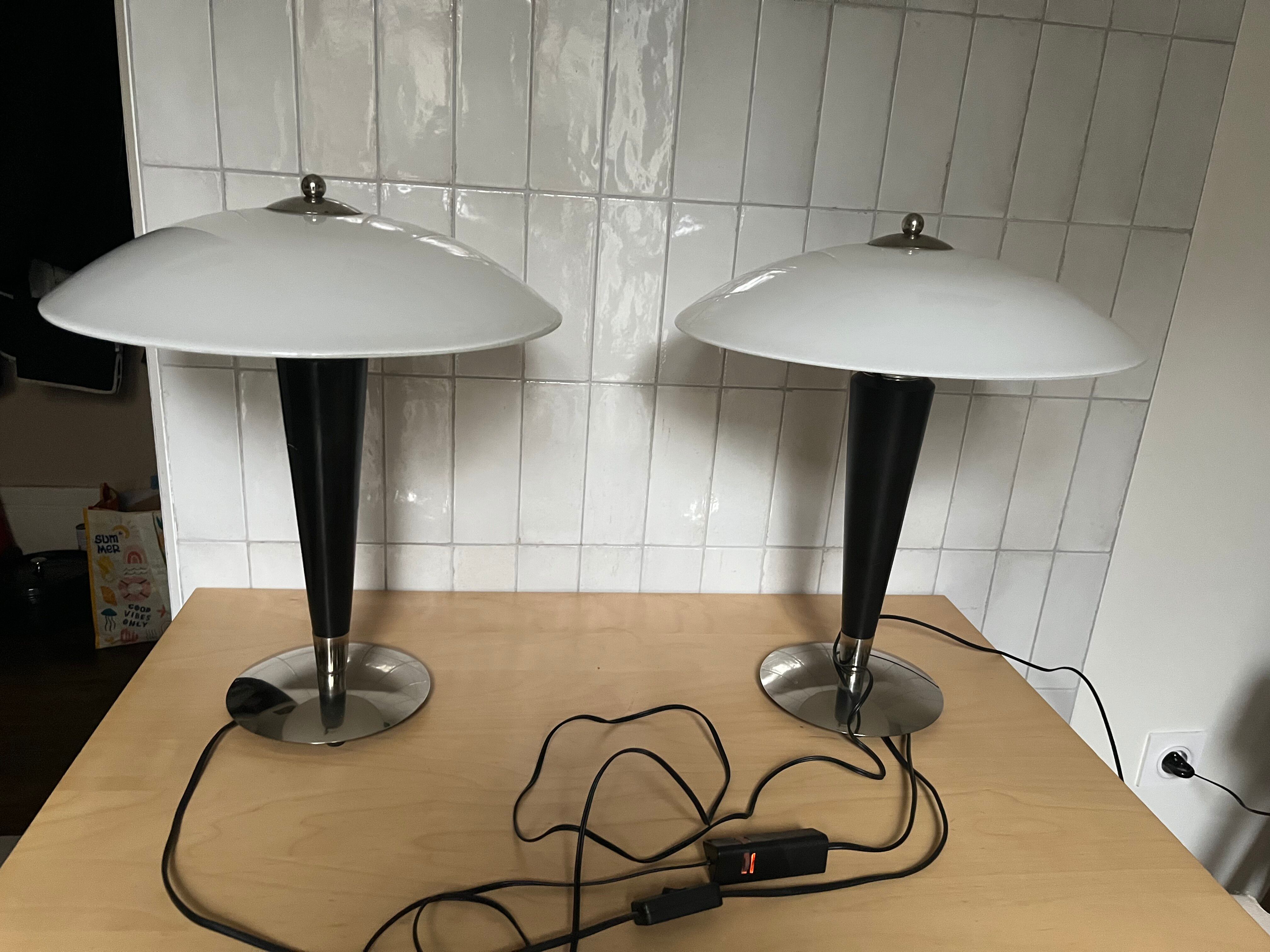 Pair of SCE lamps from the 1970s