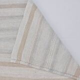 White Anatolian Oushak Hemp Kilim Rug, Reference 3664