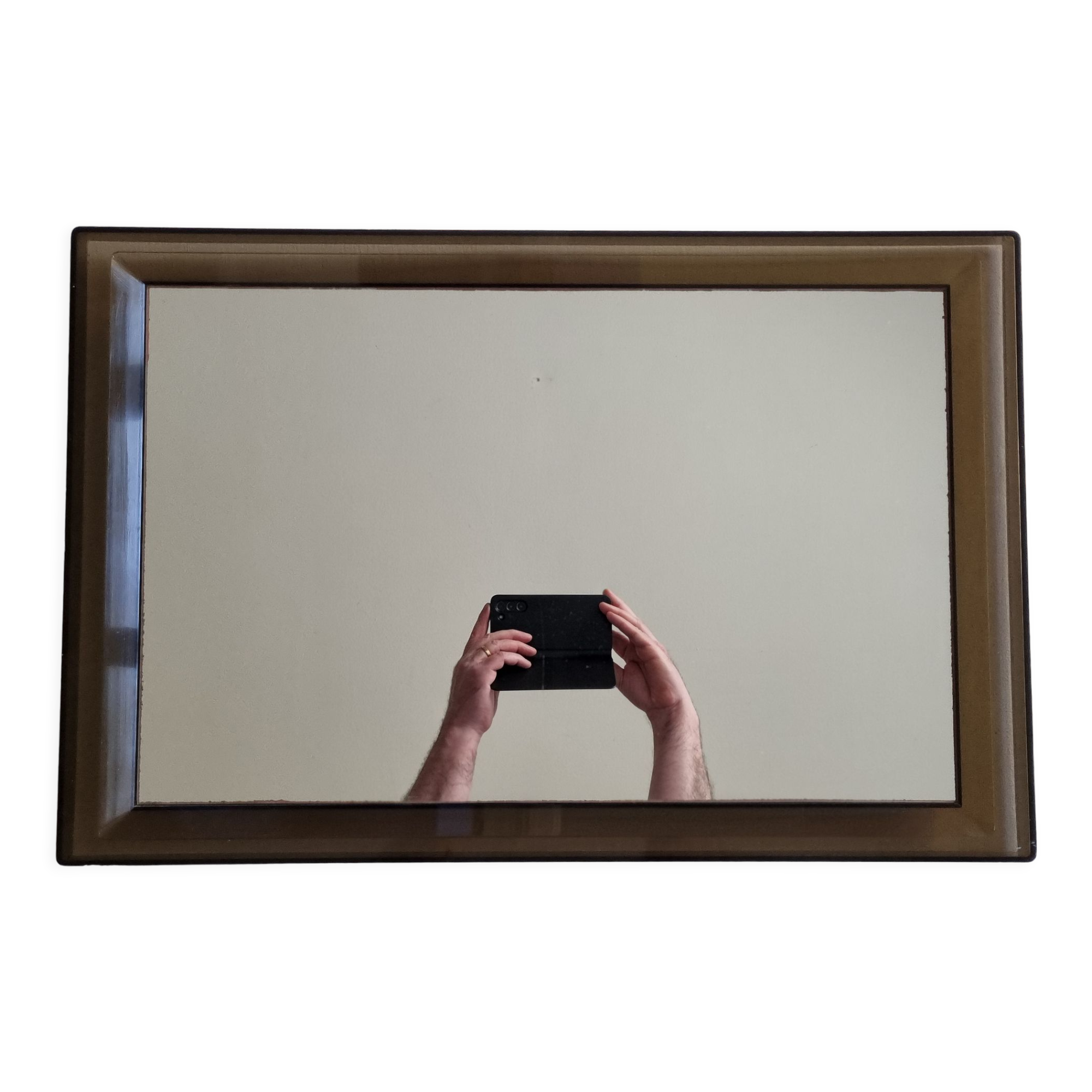 Vintage mirror gilac rectangular, 70s, 60 x 40 cm