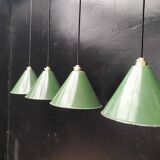 Enamelled sheet metal cone suspensions