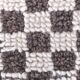 9x10 Checkered Brown White Moroccan Rug, 268x298Cm