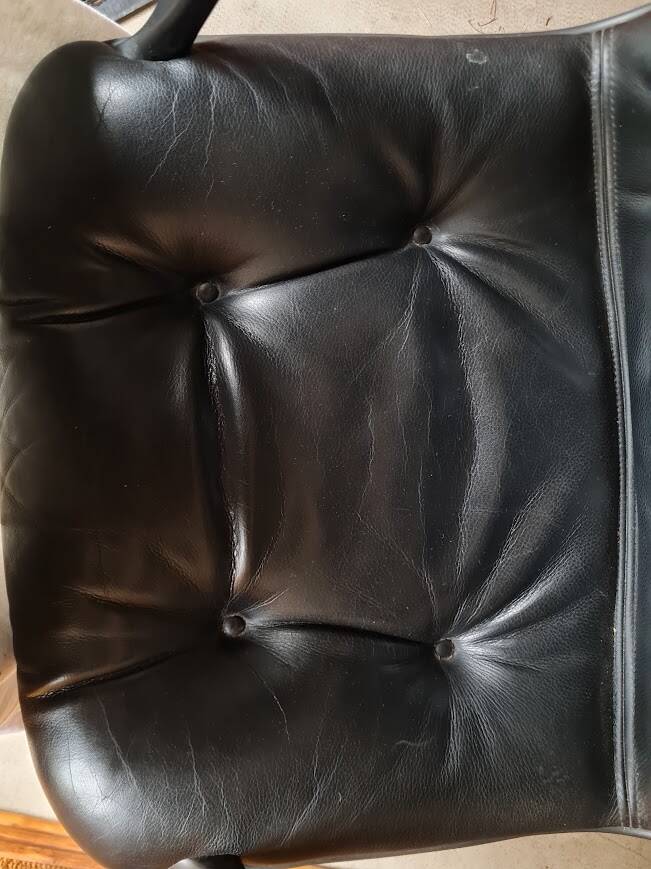 Stellcase Strafor Randall Buck DLG armchair by Pollock for Knoll