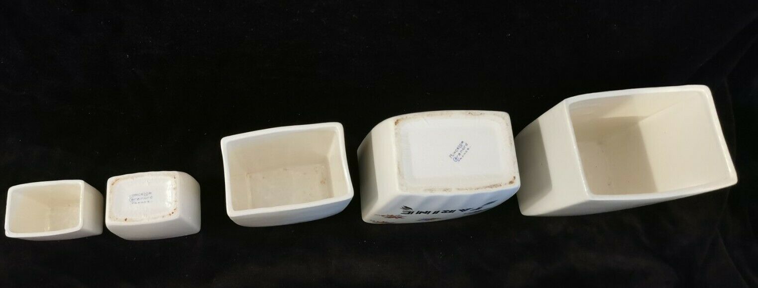 Serie De Pots A Epices En Ceramique Porcelor Ceranord France Selency