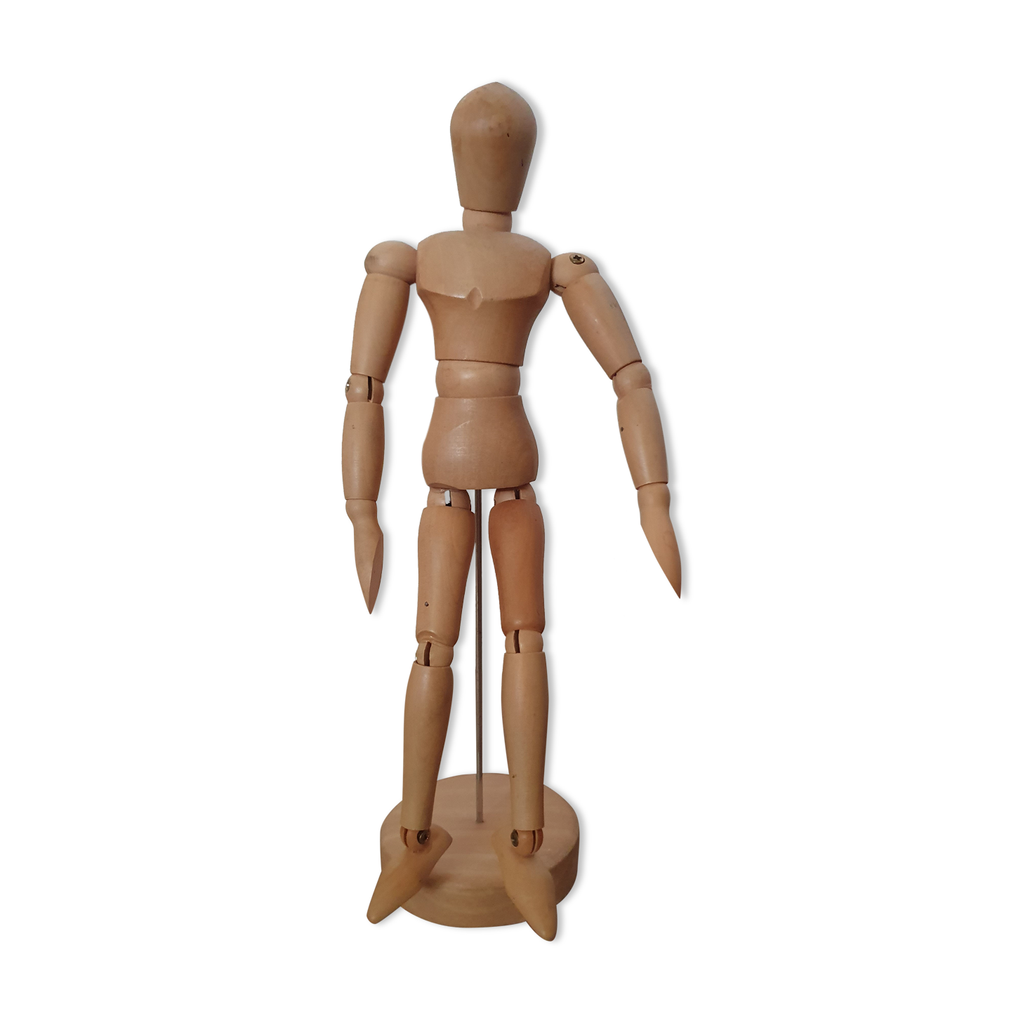 Wooden articulated man for O'cedar advertising