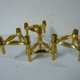 Lot of 4 golden Nagel candlesticks