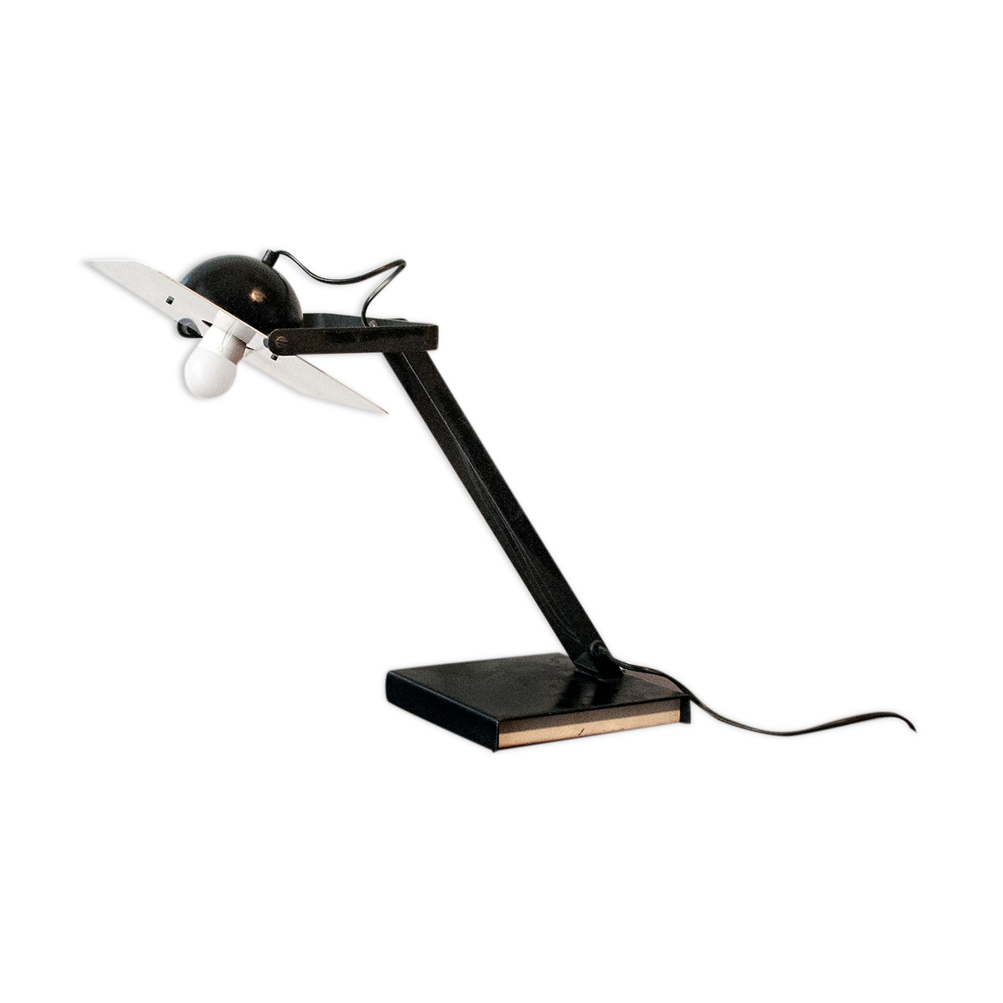 Lacqueched metal table lamp Italy 1970s