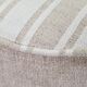 Vintage pouffe with stripes, ottoman style, footrest for armchair.