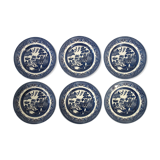 6 Churchill dessert plates made in England