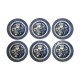 6 Churchill dessert plates made in England