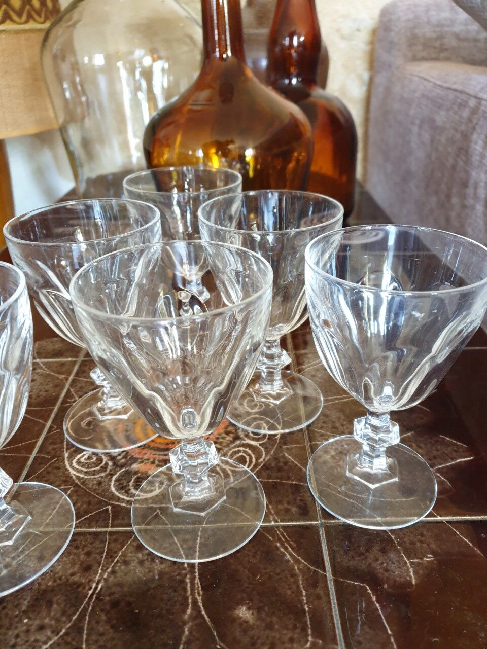 Antique cut glasses