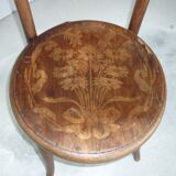 Chaise assise ronde sérigraphiée Fischel