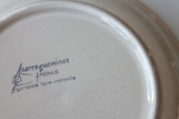 Service de table vintage en céramique Sarreguemines
