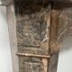 Louis XV style fireplace, "Pompadour" model, grey-pink marble, 20th century