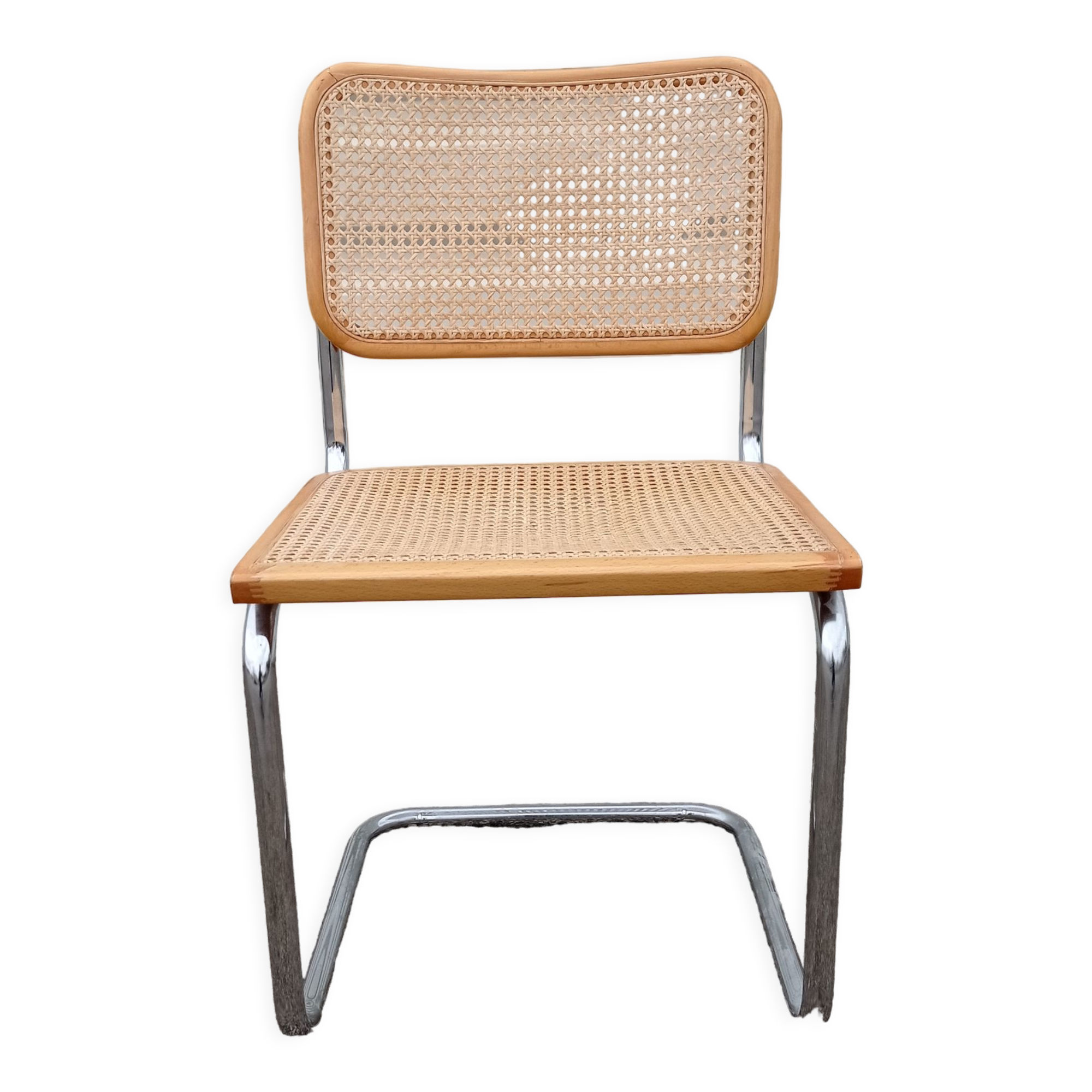 Chair B 32 by Marcel Breuer in canning