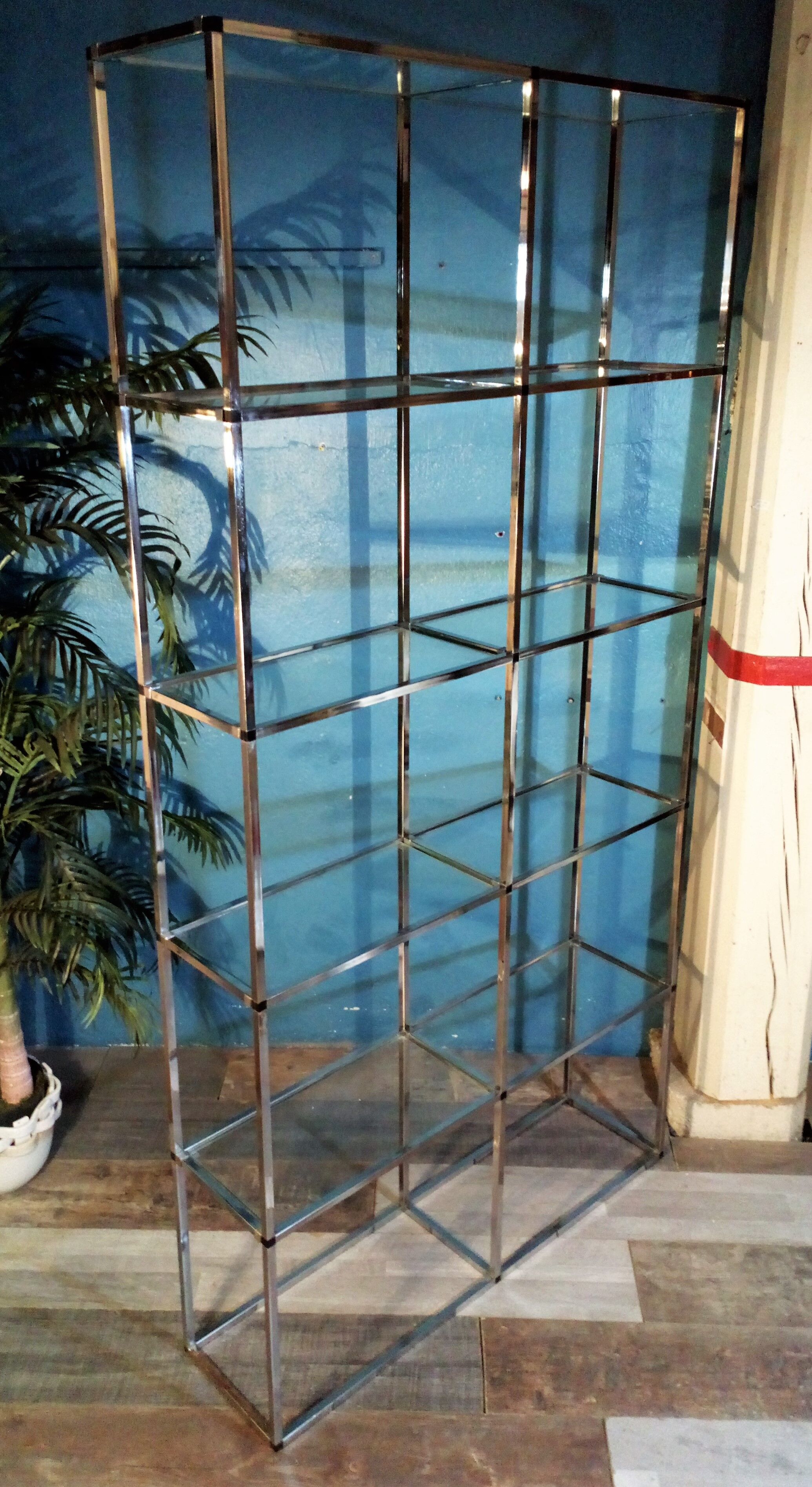 Floor on metal & glass 1970s