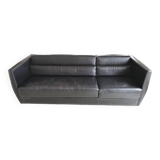 Canapé en cuir noir Roche Bobois