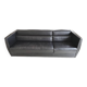 Canapé en cuir noir Roche Bobois