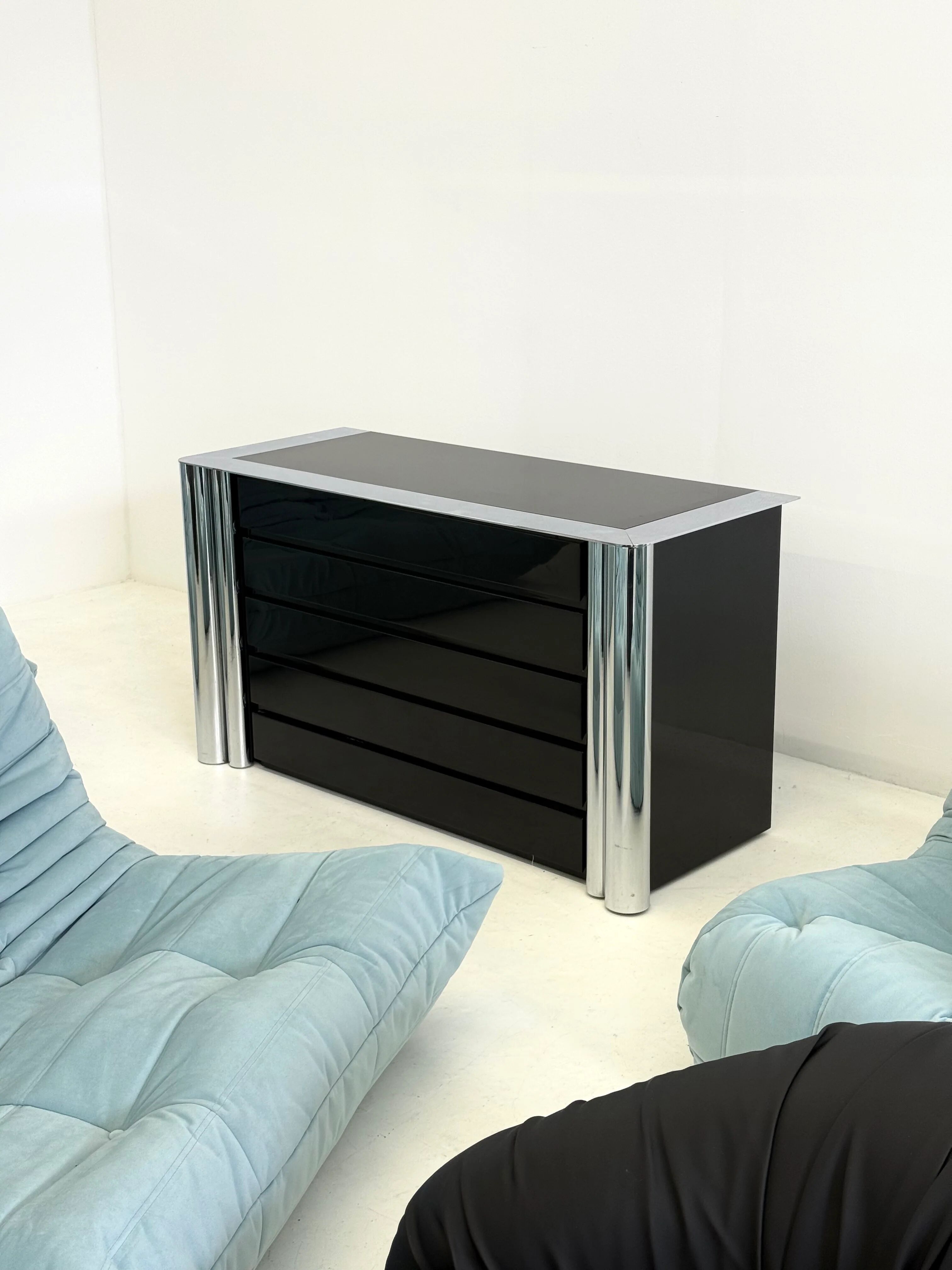 Black sideboard by Antonello Mosca for Cinova