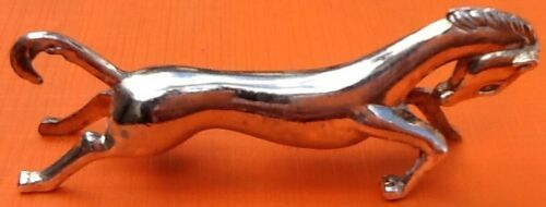 Suite of 6 knife holders "Horse at gallop" Silver metal