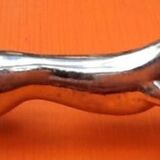 Suite of 6 knife holders "Horse at gallop" Silver metal