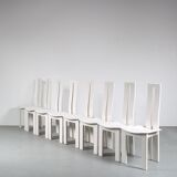 Chaises de salle à manger des années 1980 par Pietro Costantini pour Ello, Italie