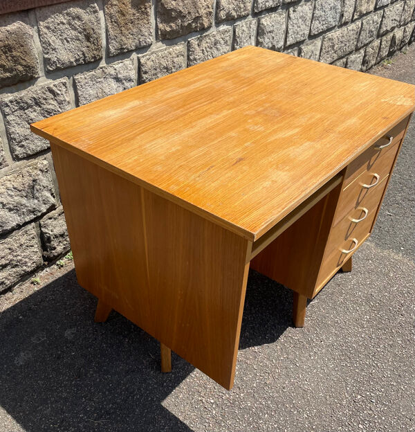 Bureau double face en pied compas